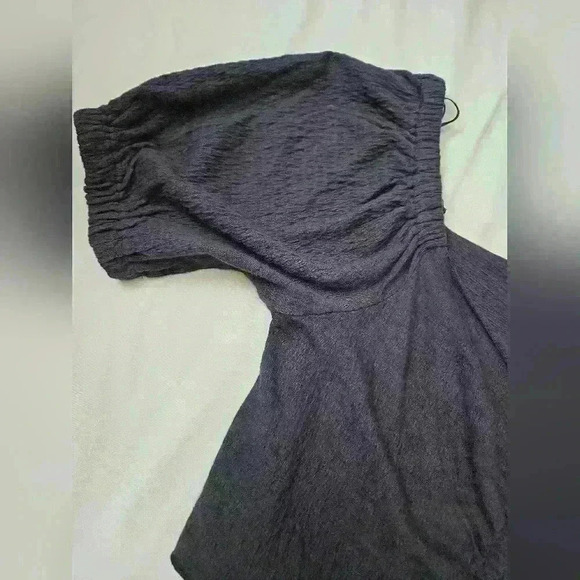 Flirty Ruched Cotton Gauze Crop Top - Picture 6 of 8